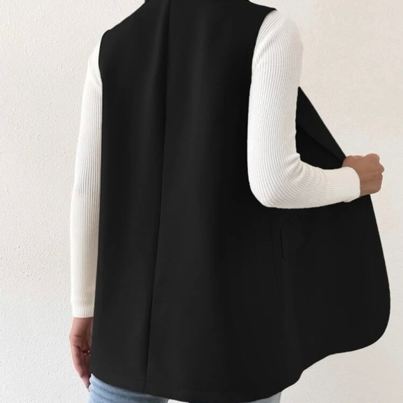 Double button vest, blazer black - Picture 2 of 3